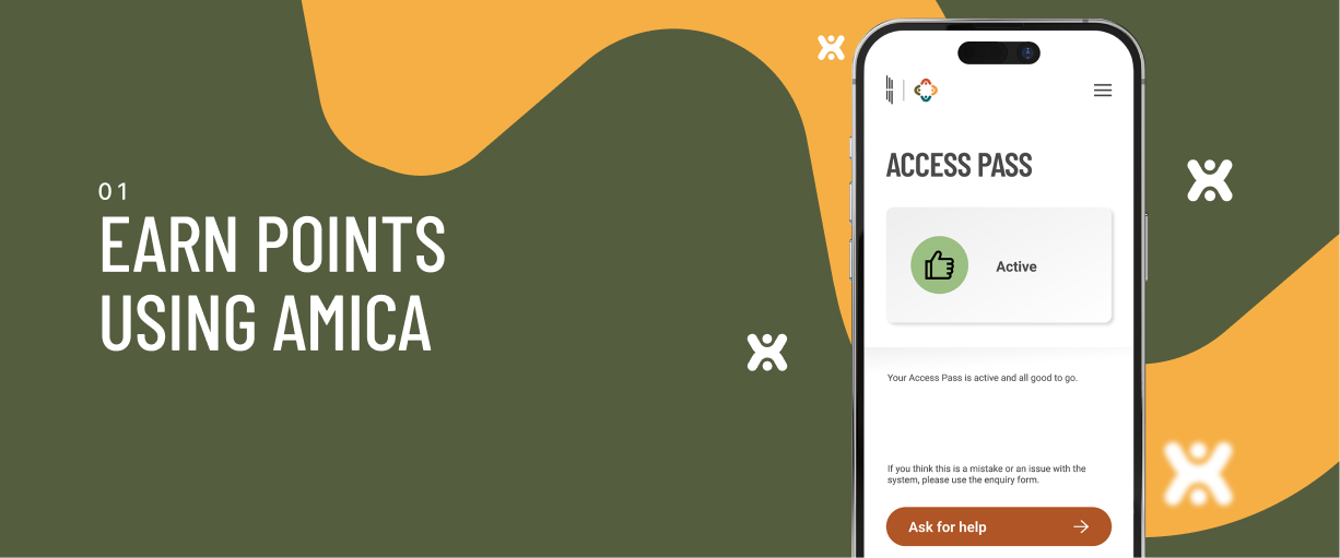 01. Earn points by using Amica